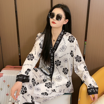 Summer new ice silk sleepwear lady Jane about Long sleeves Family Guys suit 2022 Spring and autumn can be worn out for summer