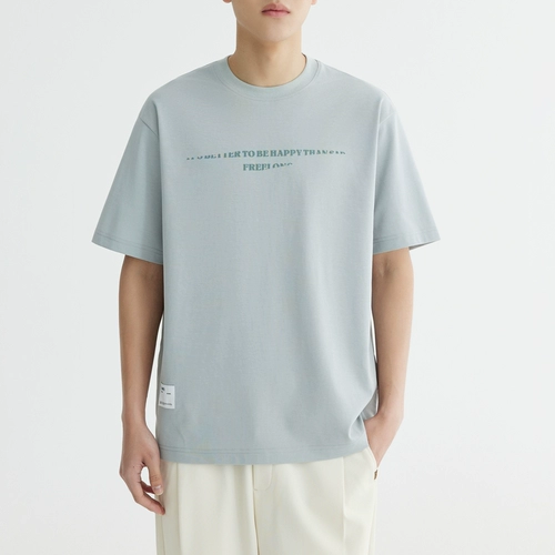 Летняя тонкая быстросохнущая шелковая дышащая футболка с коротким рукавом, свободный крой, короткий рукав