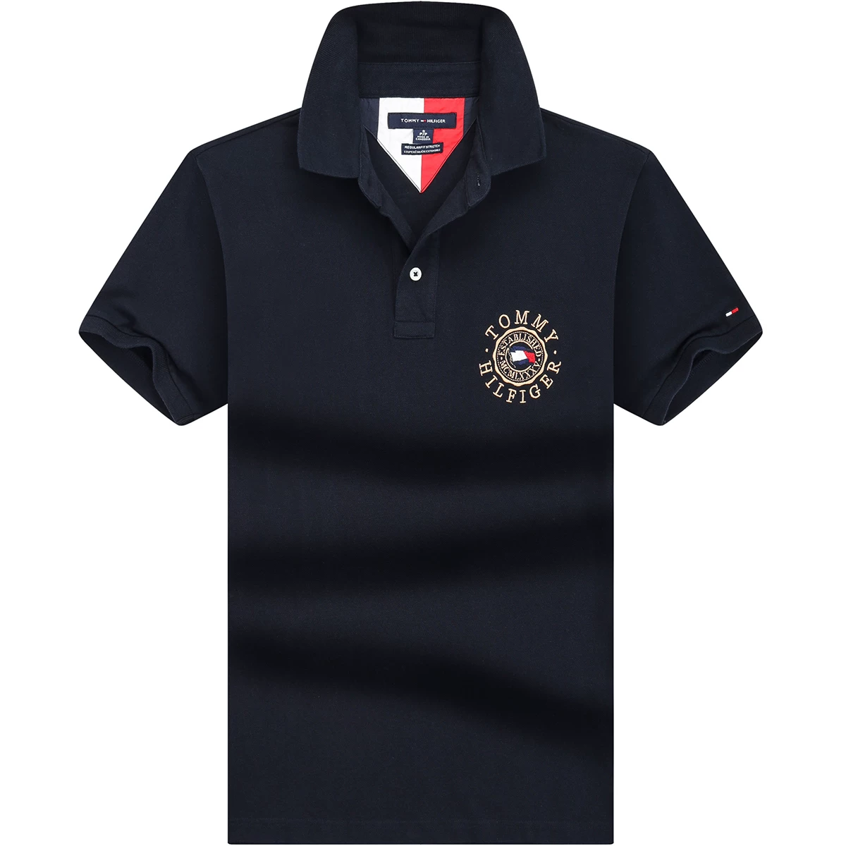 Tommy Hilfiger, хлопковое поло, футболка, США, с вышивкой