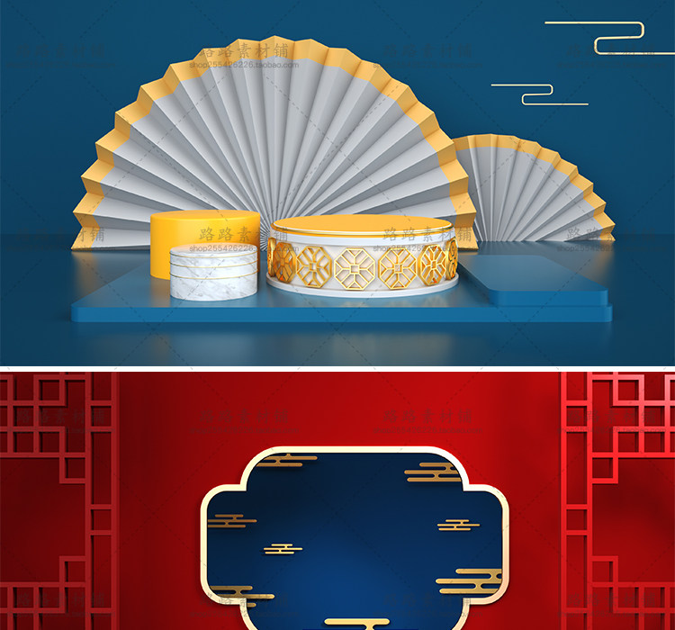 模型-C4D国潮场景模型精选集，110个C4D文件+PSD文件+JPG预览图插图64小新卖蜡笔