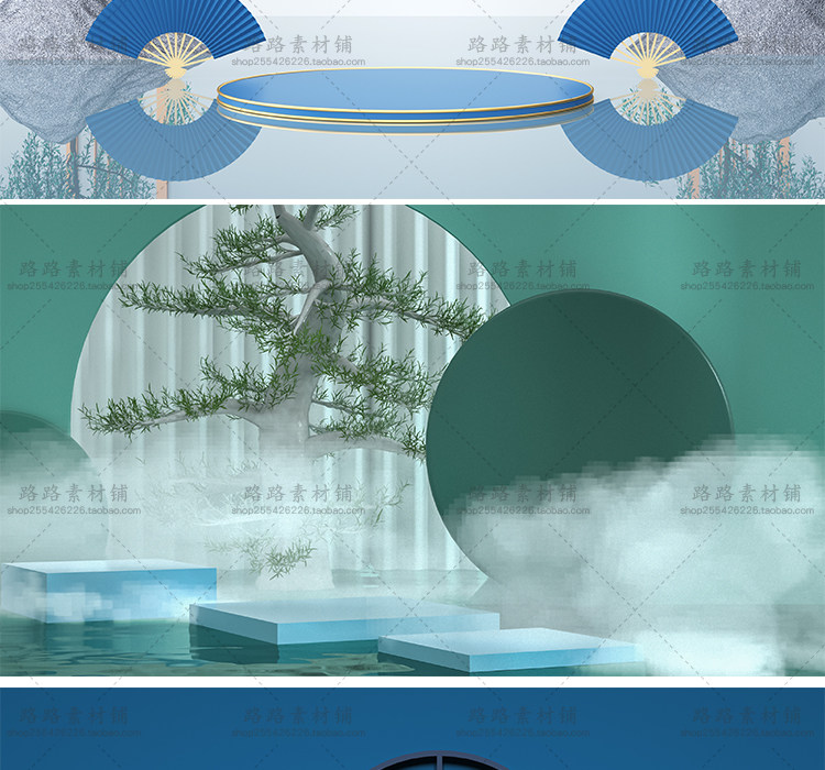 模型-C4D国潮场景模型精选集，110个C4D文件+PSD文件+JPG预览图插图71小新卖蜡笔