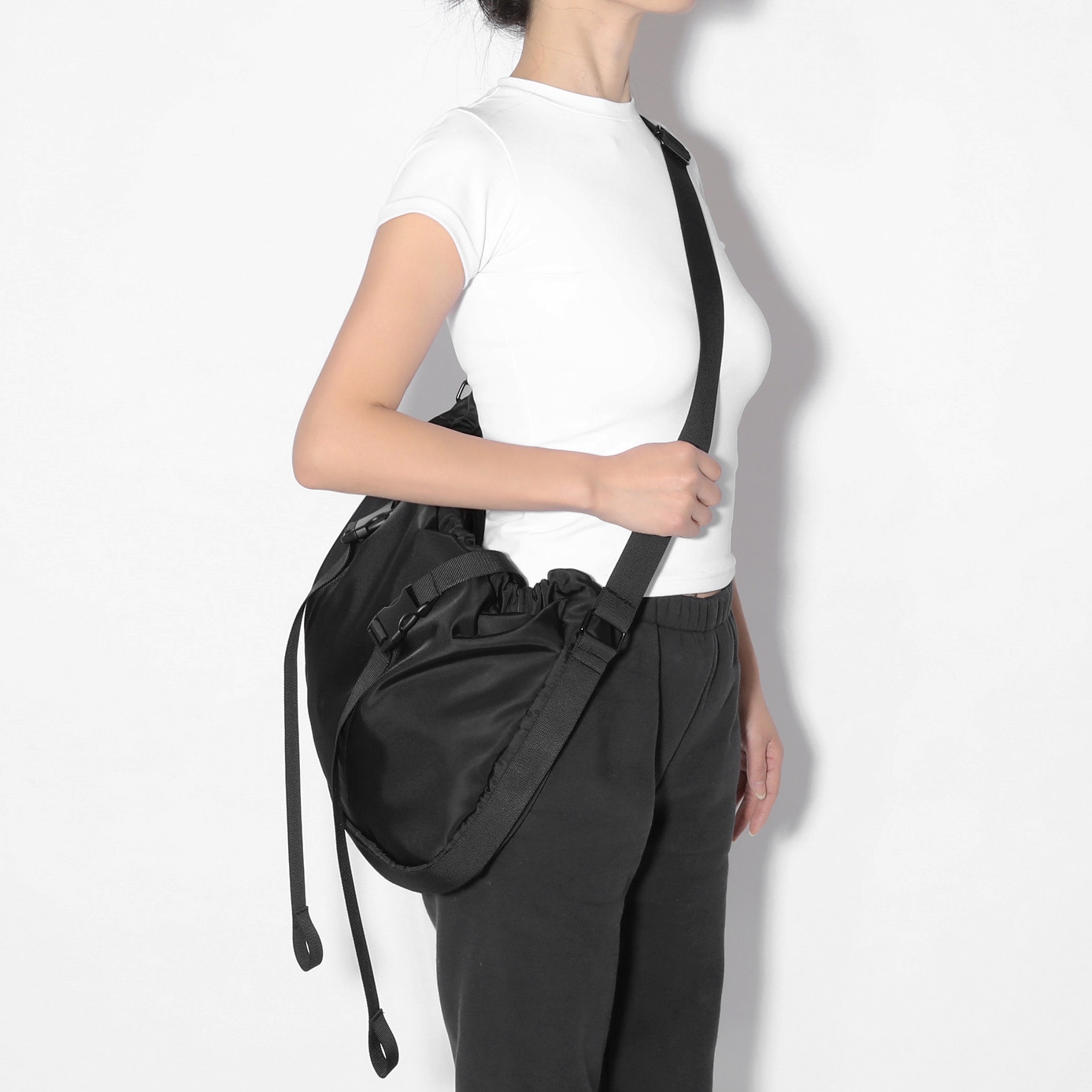 Day Series Large Capacity Single Shoulder Bag Men Pumping Rope Leisure Skew Shoulder Bag Female Mailbag University Students School Bag Tide Card Tooling Wind