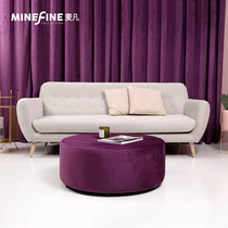 Maifan Nordic fabric sofa Small apartment simple modern fashion assembly living room solid wood feet three seats