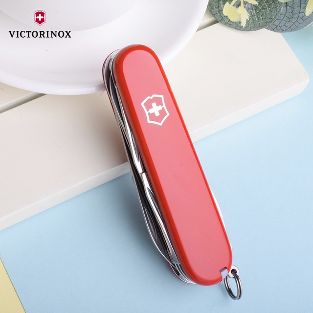 ຕົ້ນສະບັບຂອງແທ້ຈິງ Victorinox Swiss Army Knife 91MM Farmer 1.4713 imported multi-functional outdoor folding Swiss knife