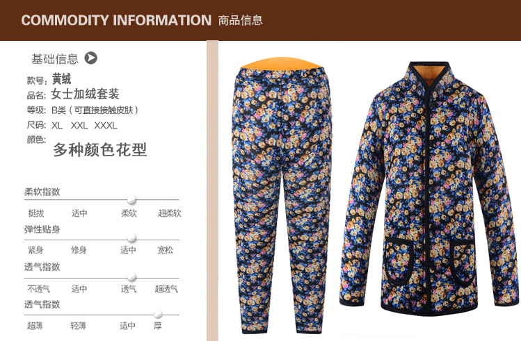 Mùa đông trung niên và bà già dày cộng với nhung ông già áo khoác cotton cotton thiết lập ấm áp bên trong và bên ngoài mặc quần áo mùa đông bà già thời trang áo phao nữ