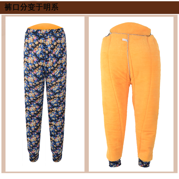 Mùa đông trung niên và bà già dày cộng với nhung ông già áo khoác cotton cotton thiết lập ấm áp bên trong và bên ngoài mặc quần áo mùa đông bà già thời trang áo phao nữ