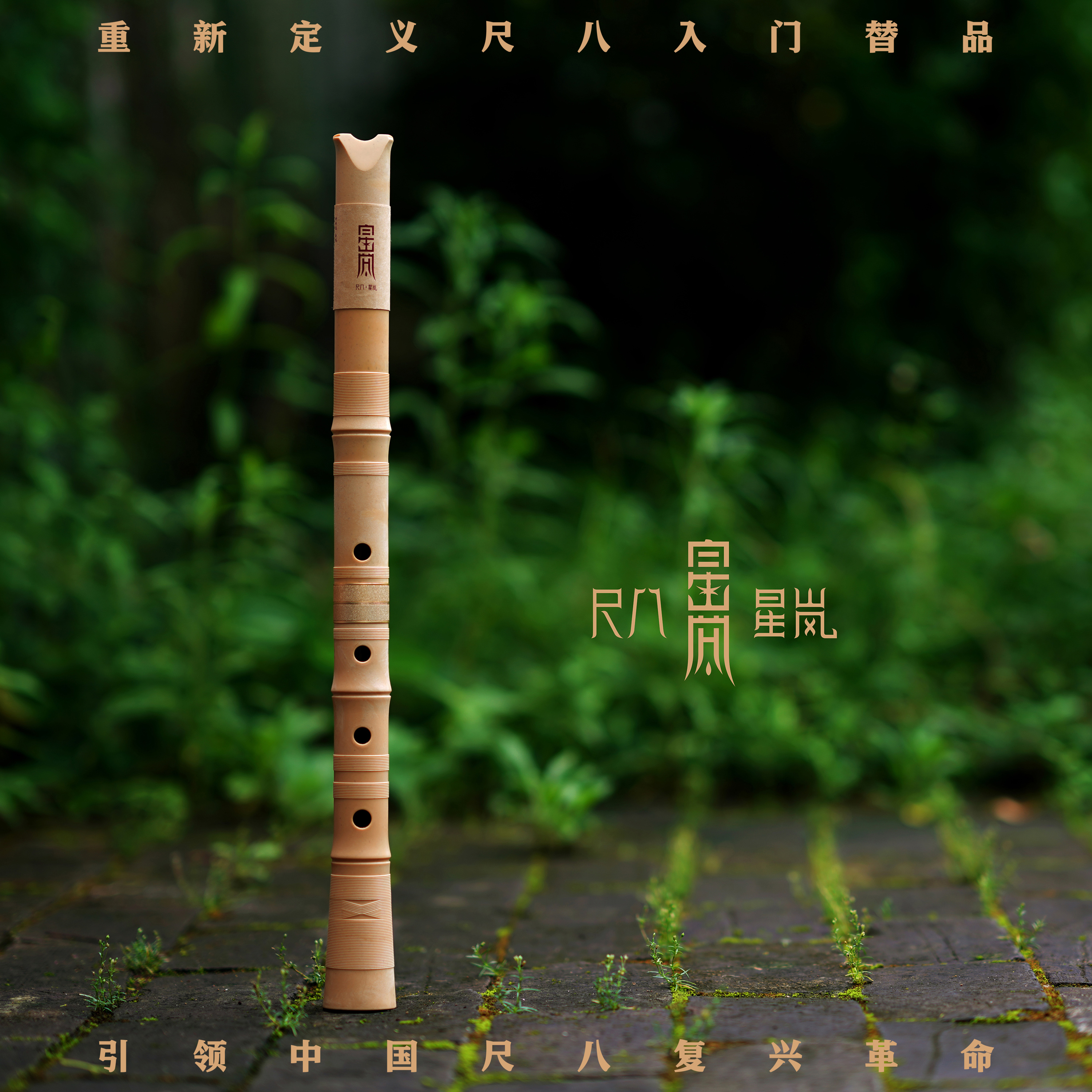 Shakuhachi eight stars Japanese imported musical instrument resin outer cut five-hole D tube beginner artifact