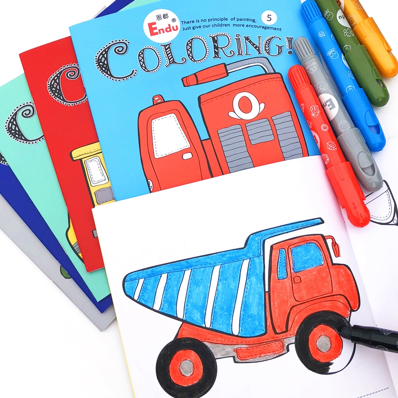 Children S Painting Set Coloring Book 3 6 Years Old Male And Female Kindergarten Beginner Enlightenment Crayon