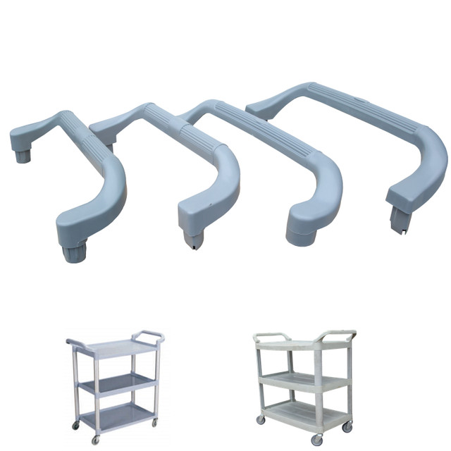 Dining plate collection truck pusher three-layer plastic dining truck handrail