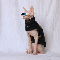 Custom Sphinx cat clothes pure cotton sweater ins wind spring and autumn and winter plus velvet 2019 hairless cat special