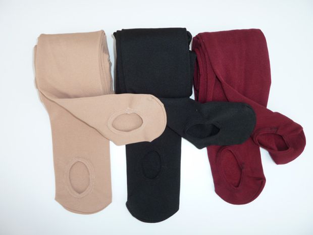 Mở tất lười đế và nhung dày romper vớ nhung mỏng xà cạp vớ chải dày ấm tất da chân