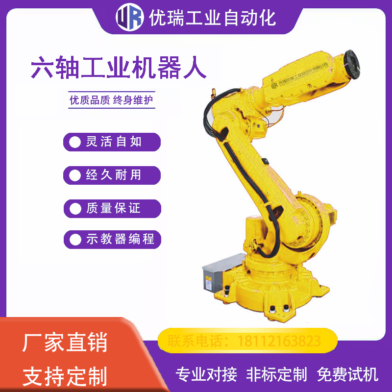 Urui Robotic Arm 5Kg10Kg20Kg Handling Code 50Kg100Kg Upper and Lower Material Industrial Six-Axis Robot