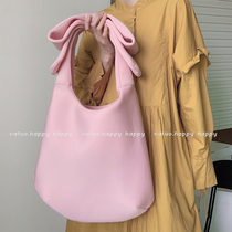 2021 new simone joint large butterfly knot pig belly bag small red book recommended cute handbag single shoulder bag