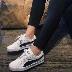 Giày thể thao Puma black Giày da thể thao màu đen và trắng cho nam và nữ Giày trắng 359622 Dép / giày thường