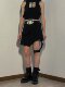 Domestic Spot Hyeinseo Skirt W/Strap Garter Shoulder Strap Skirt Short Skirt Hyein Seo