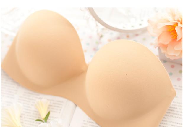 Áo ngực quây áo ngực gợi cảm tập hợp một mảnh liền mạch ảnh cưới đồ lót vô hình trơn trở lại áo lót 2 dây