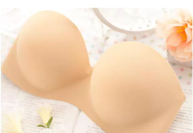 Áo ngực quây áo ngực gợi cảm tập hợp một mảnh liền mạch ảnh cưới đồ lót vô hình trơn trở lại