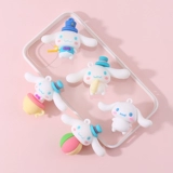 Мультяшная милая кукла, подвеска ручной работы, кремовый чехол для телефона, набор материалов, DIY