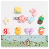 B.Duck, аксессуар с аксессуарами, милый мультяшный кремовый чехол для телефона с грибочками-гвоздиками, заколка для волос, DIY, кактус