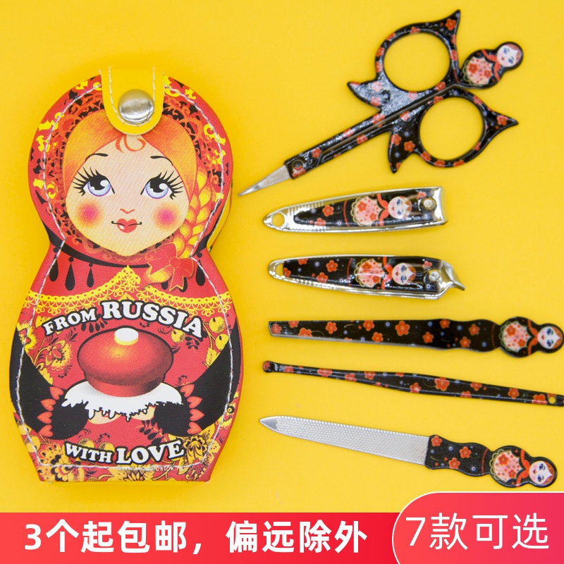 Russian characteristic doll housenail clamp set nail tool Harbin with hands-on gift event