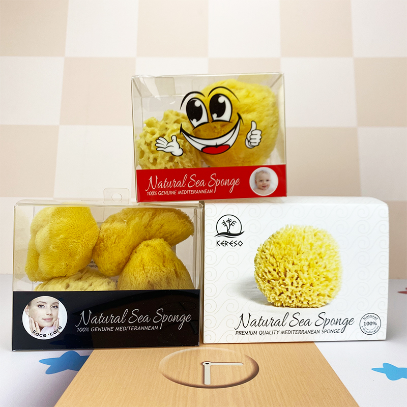 (Clear Goods) Kereso Natural Sponge Beehive Sponge Baby Bath Adults Remove Makeup Wash Face Sponge-Taobao
