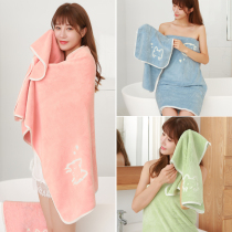 Towel female cute absorbent fast hair towel cute bath towel large size wipe hair male face towel household adult