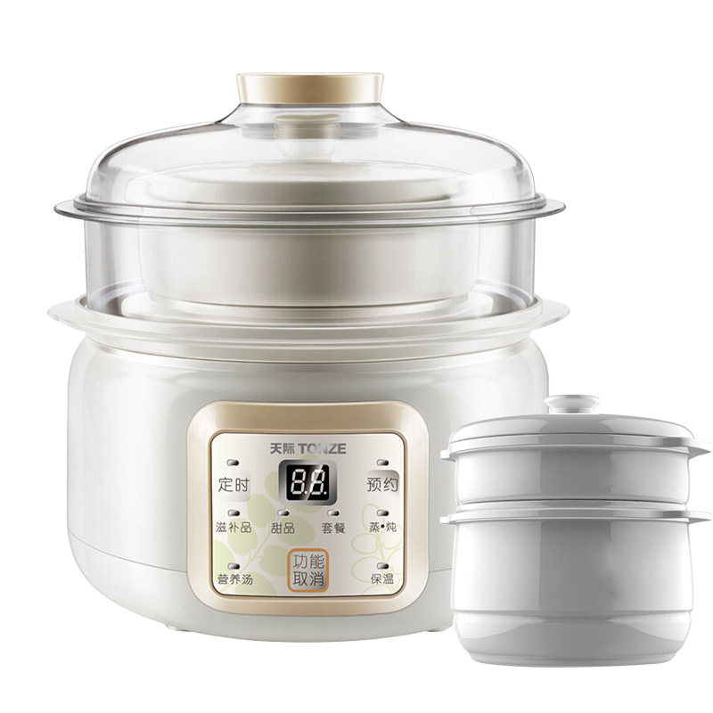 Skyline primary-secondary double biliary fully automatic ceramic riser saucepan pot mini BB baby 1 5 litre electric saucepan 1-2 people
