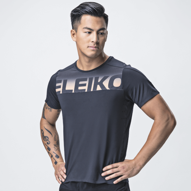 ELEIKO men's T-shirt summer non-slip breathable sweat-absorbing training fitness bodybuilding strength sports