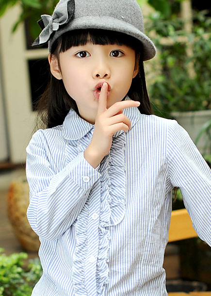 Chemise fille à manche longue - Ref 2084914 Image 7