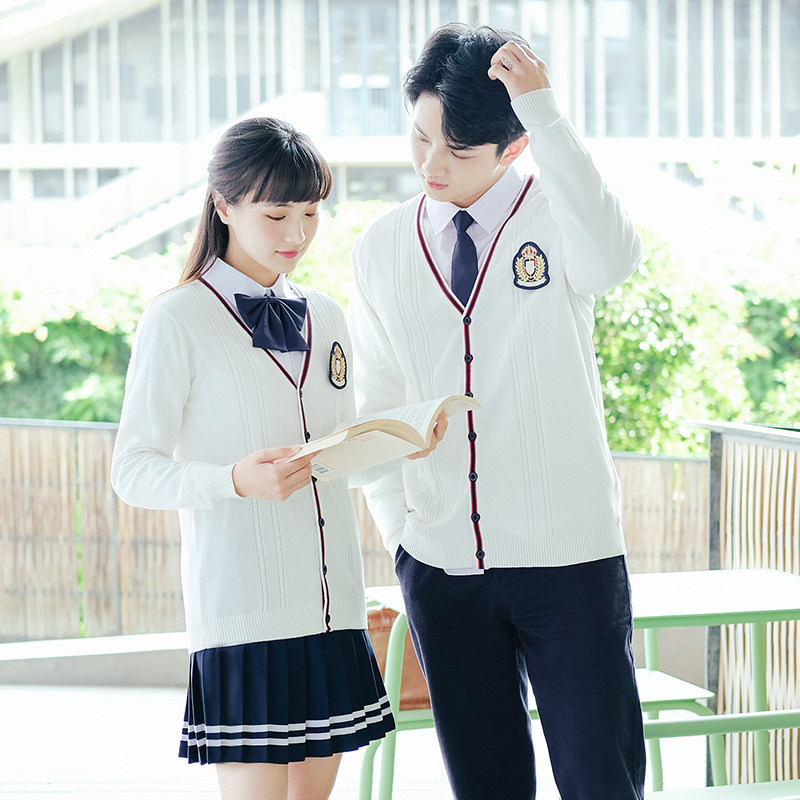 Teacher garden uniform kindergarten suit spring and autumn British Middle School style cardigan teacher's clothing autumn winter kindergarten uniforms