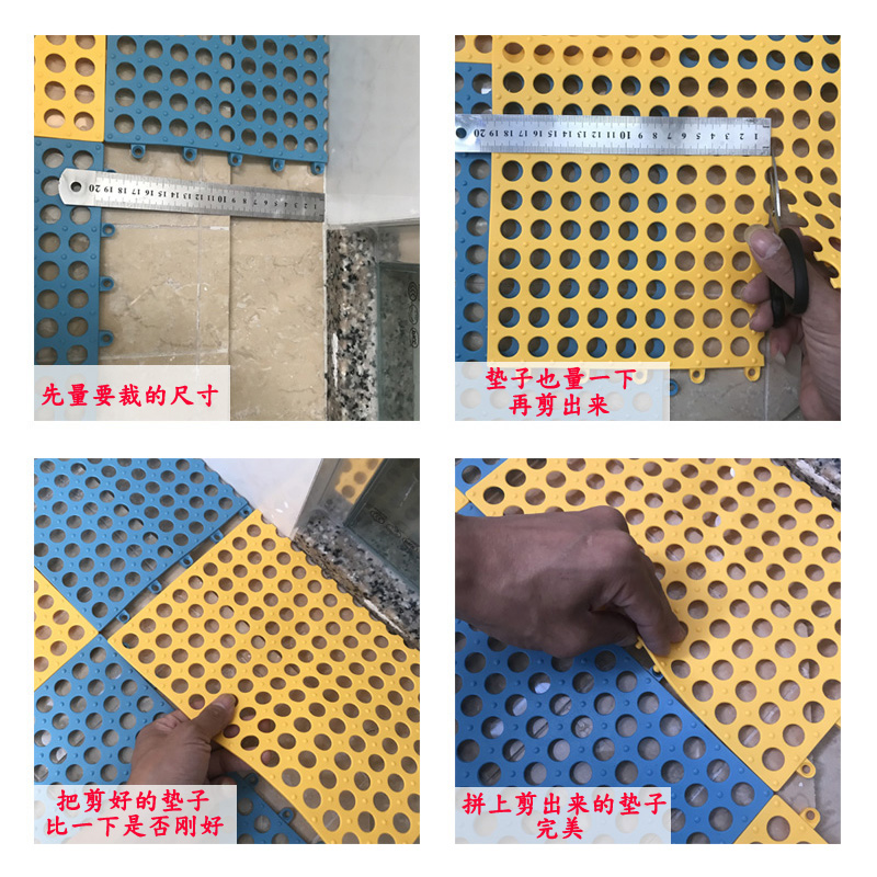Dày PVC chống thấm nước thảm chống trượt cao su nhà bếp nhà bếp làm việc thảm phòng tắm nhà vệ sinh cống mat thảm bếp