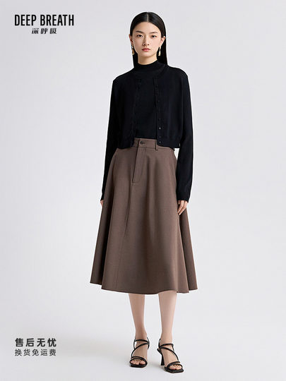 DEEP BREATH深呼吸新款轻薄冰丝防晒衣开衫夏短款针织衫女A400886