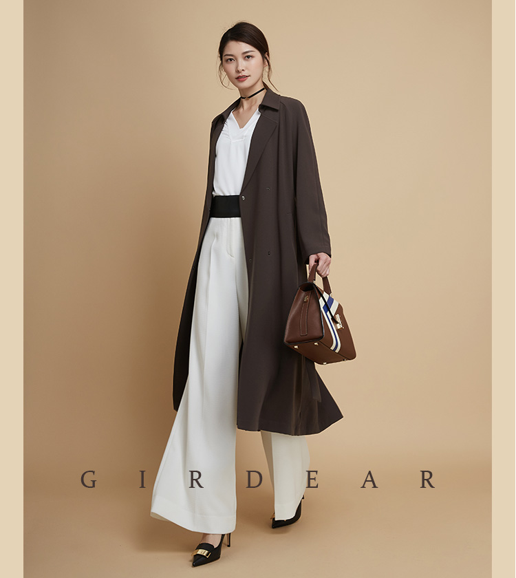 Trench pour femme GIRDEAR   en Polyester - Ref 3226247 Image 16