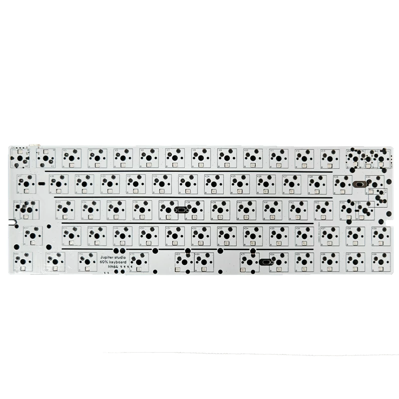 NN64 левая кнопка 64PCB GH60 под лампой слот и разделенное пространство 7 раз ритмичный роговой knob шаг CAP