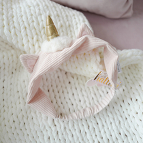 New super soft and cute three-dimensional unicorn face wash and headband Comfortable face wash and bath headband