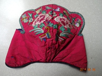 Pure hand embroidered Miao embroidery old embroidery National embroidery pine peach embroidery * HM series old embroidery hat 267