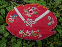 Hand embroidered Miao embroidery old embroidery National embroidery pine peach embroidery * HM series embroidery piece 318