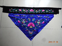 Pure hand embroidered Miao embroidery old embroidery ethnic embroidery * HW series triangle flower 68