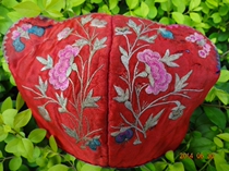 Pure hand embroidered Miao embroidery old embroidery National embroidery pine peach embroidery * HM series old embroidery hat 359