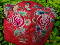 Pure hand embroidered Miao embroidery old embroidery pine peach * HM series old embroidery hat 367
