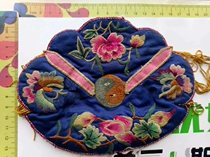 Hand-made embroidery seedlings embroidery pieces old embroidery National embroidery pine peach embroidery * flower embroidery piece 166