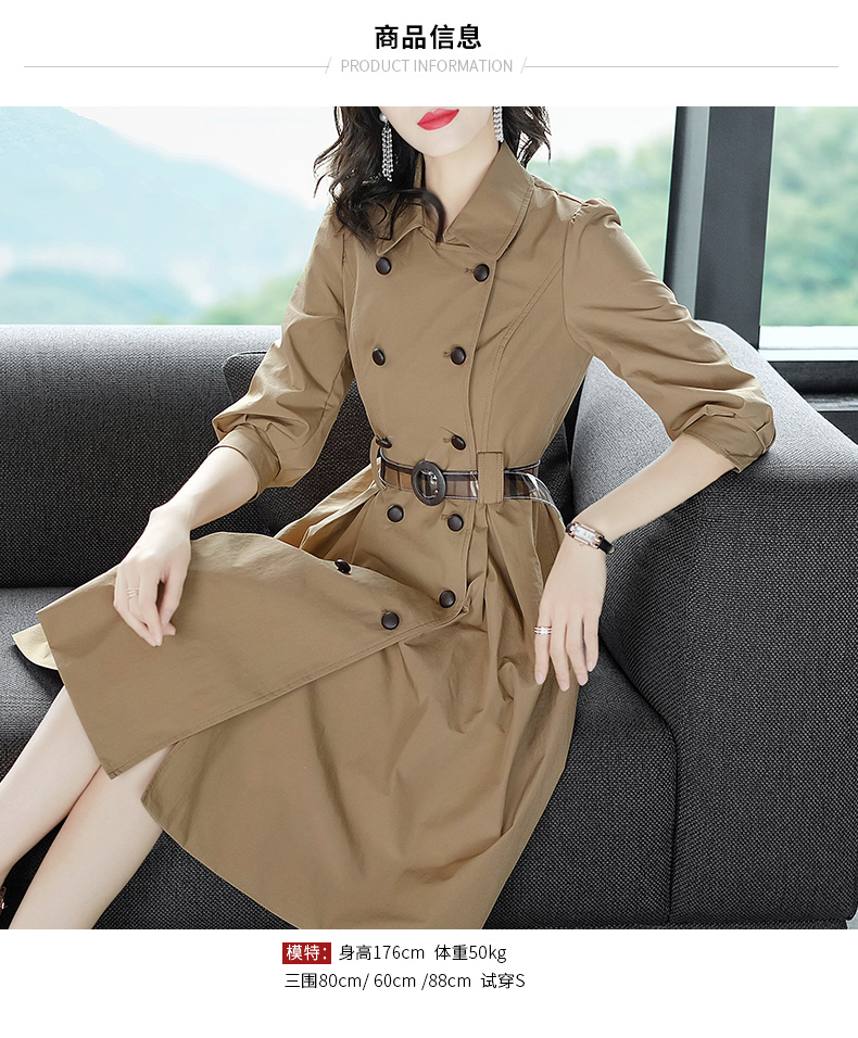 Trench pour femme LONYUASH    en Polyester - Ref 3227816 Image 11