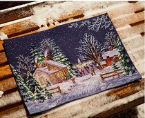 Cross-stitch source file Snow town