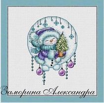 Cross stitch source file Christmas snowman