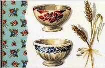 Cross stitch source file bowl and corn