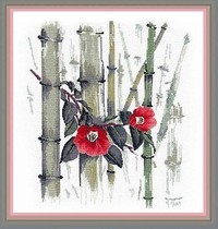 Cross stitch source file ink bamboo