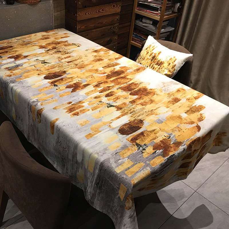 Ins Nordic style tablecloth dancing stars net red manicure dressing table dining table living room coffee table art tablecloth