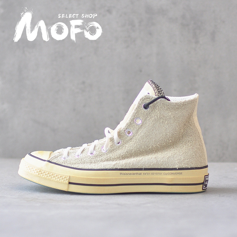 Thisisneverthat X Converse Chuck 70 Light Yellow High-Top Canvas Shoes 172395C Thisisneverthat X Converse Chuck 70 Light Yellow High-Top Canvas Shoes 172395C