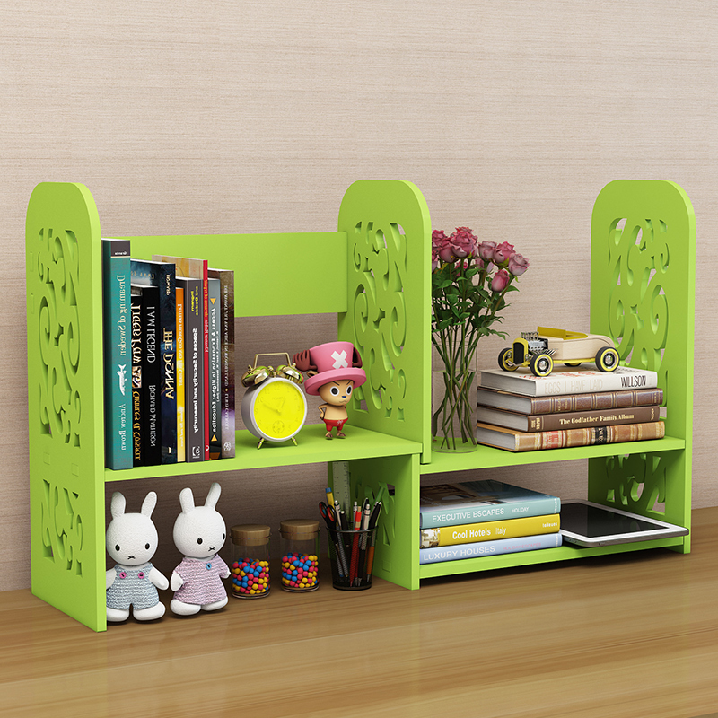 Fashion Retractable Desktop Bookcase Simple Rack Small Office