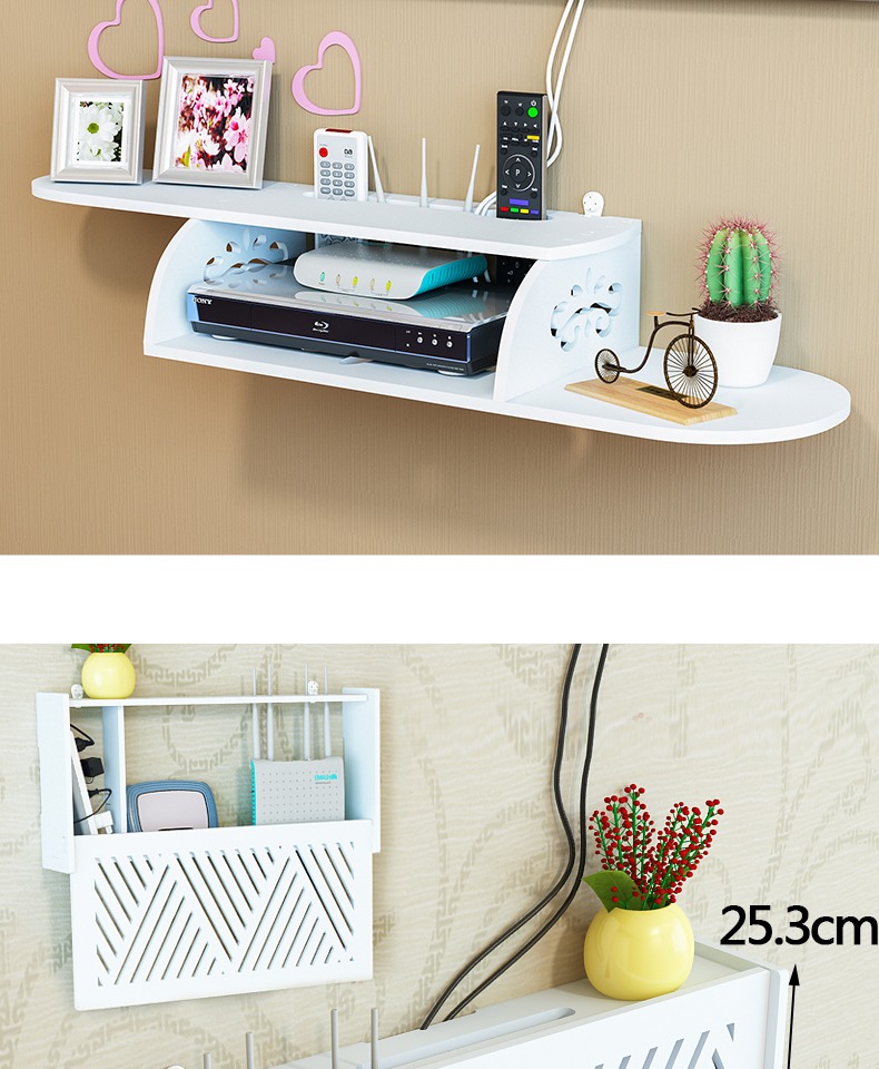 tivi samsung 32 inch TV set-top box frame punch miễn phí phòng khách TV tường trang trí phòng ngủ treo tường wall router - TV tivi samsung 55tu8500